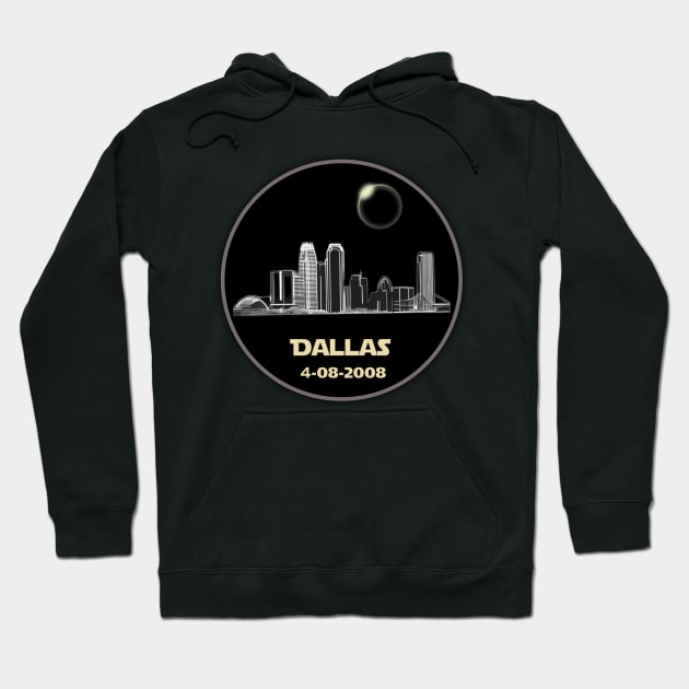 Dallas Solar Eclipse 2024 Hoodie by Ready to Be Mooned